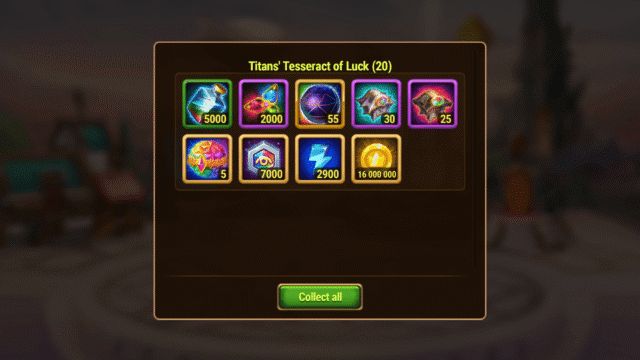 [Hero Wars Guide]Titan's Tesseract of Luck