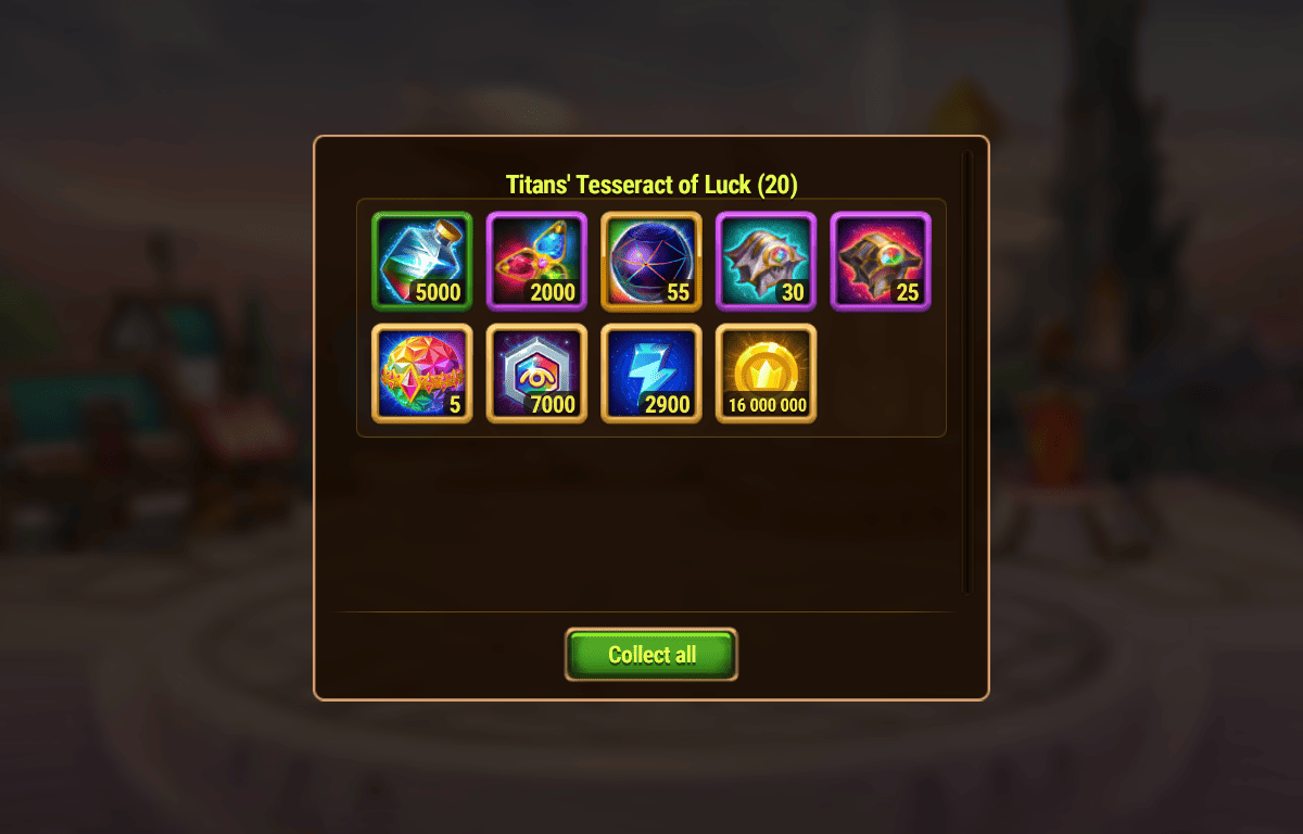 [Hero Wars Guide]Titan's Tesseract of Luck