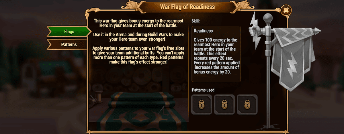 [Hero Wars Guide] War Flag of Readiness