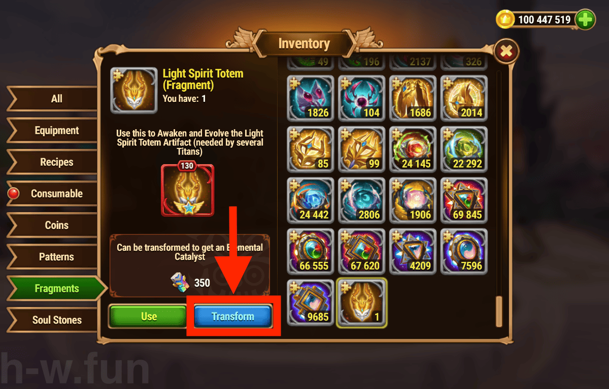 [Hero Wars Guide] Elemental Catalyst Transform