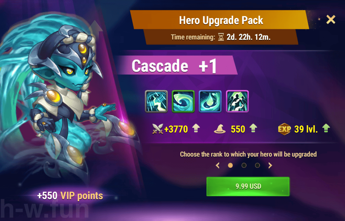 [Hero Wars Guide] Hero Upgrade Pack (Cascade)