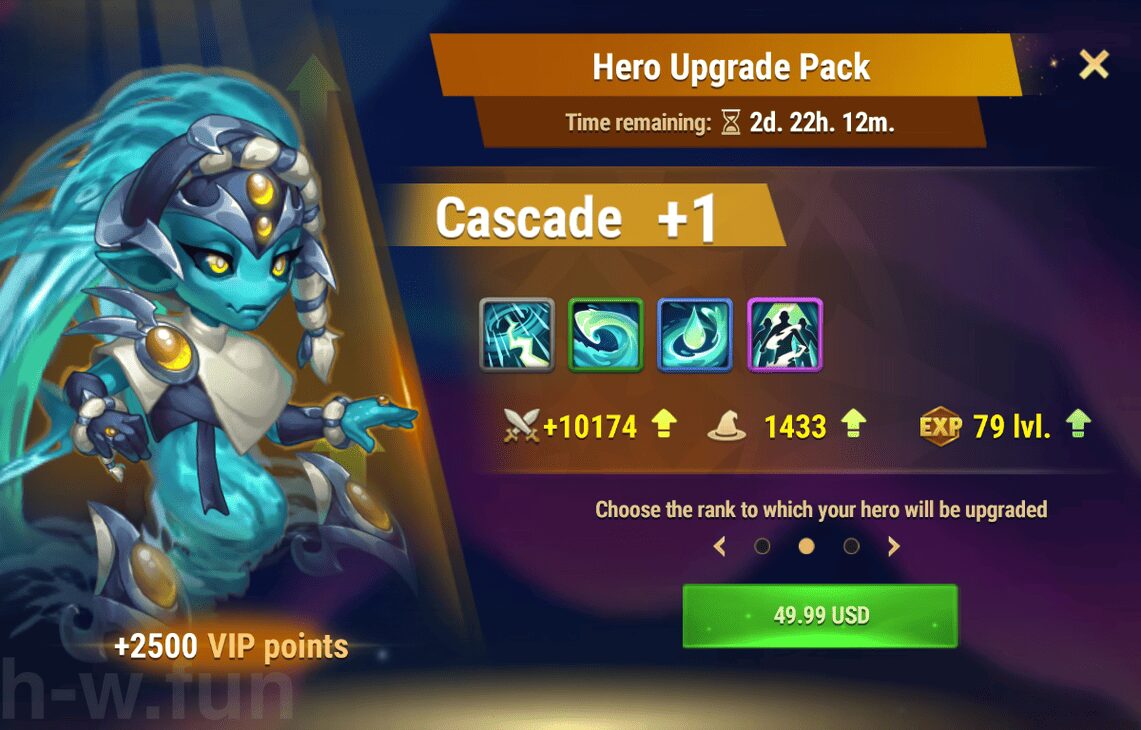 [Hero Wars Guide] Hero Upgrade Pack (Cascade)