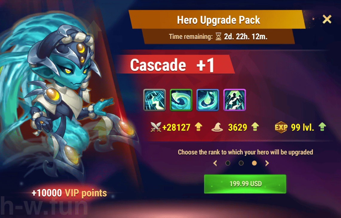 [Hero Wars Guide] Hero Upgrade Pack (Cascade)