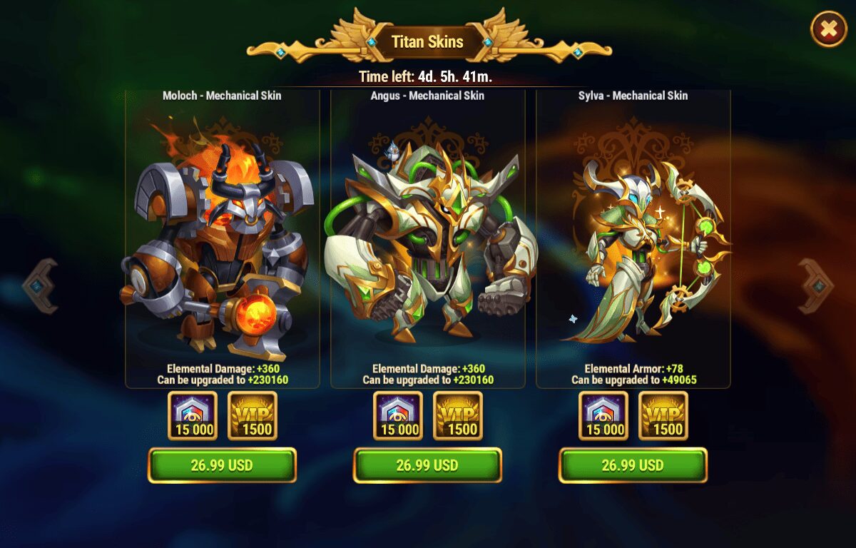 [Hero Wars Guide] Tournament of Titan Power_12 Titan Skins