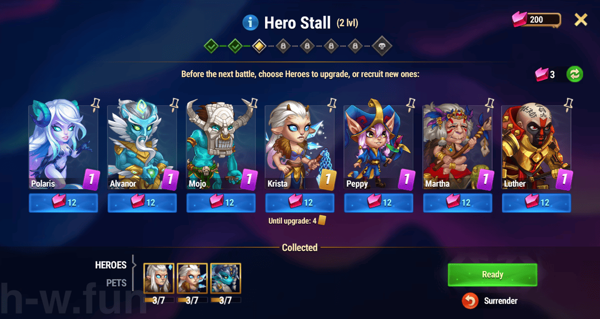 [Hero Wars Guide] Under the power of Water Hero Stall