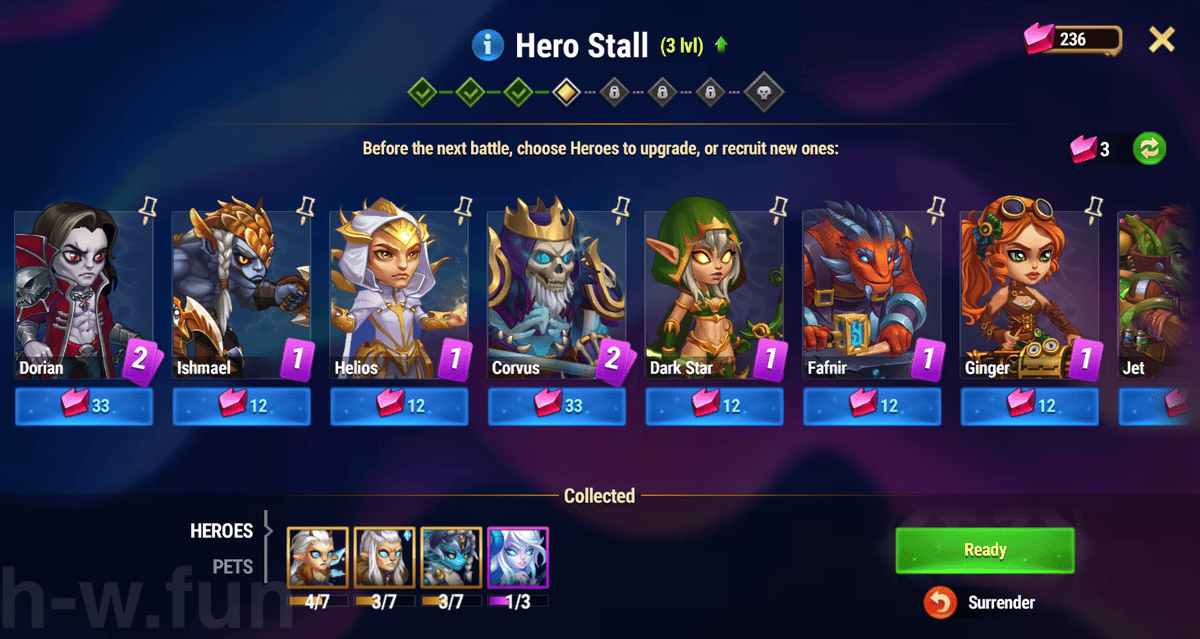 [Hero Wars Guide] Under the power of Water Hero Stall