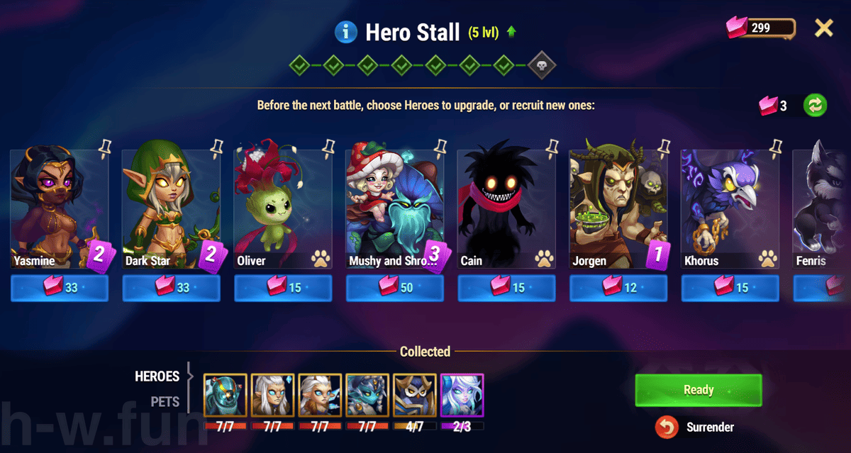 [Hero Wars Guide] Under the power of Water Hero Stall