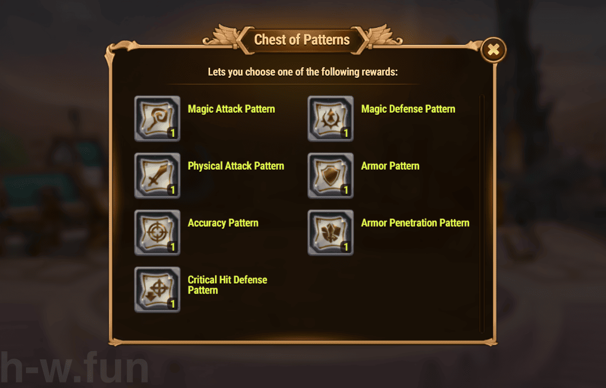 [Hero Wars] Chest of Patterns