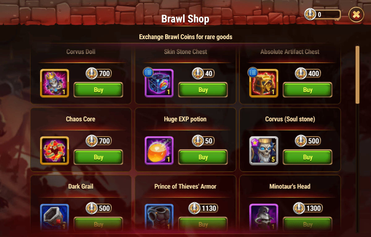[Hero Wars Guide] Brawl Shop (Corvus)