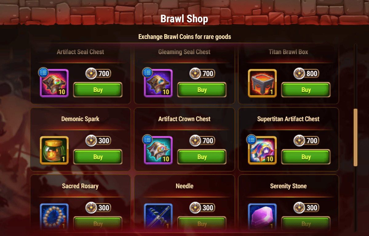 [Hero Wars Guide] Brawl Shop Scorching Crater