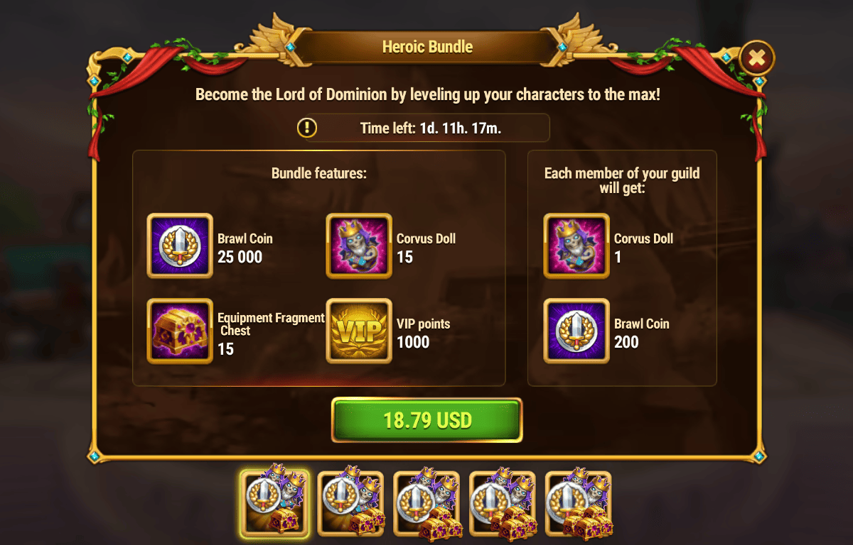 [Hero Wars Guide]Heroic Bundle(Corvus)