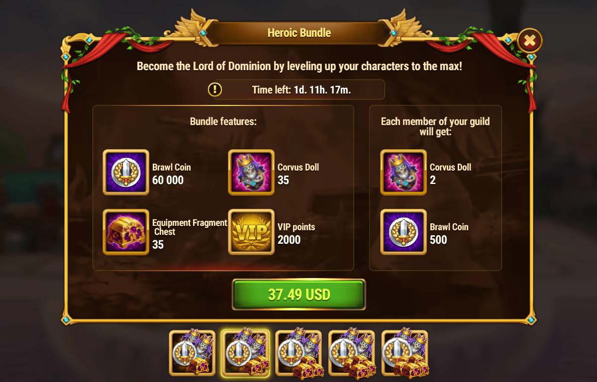 [Hero Wars Guide]Heroic Bundle(Corvus)