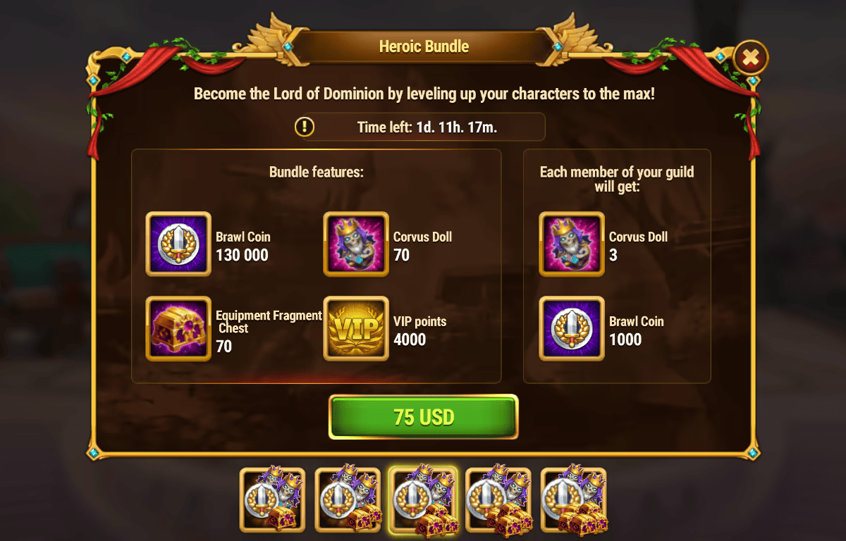 [Hero Wars Guide]Heroic Bundle(Corvus)