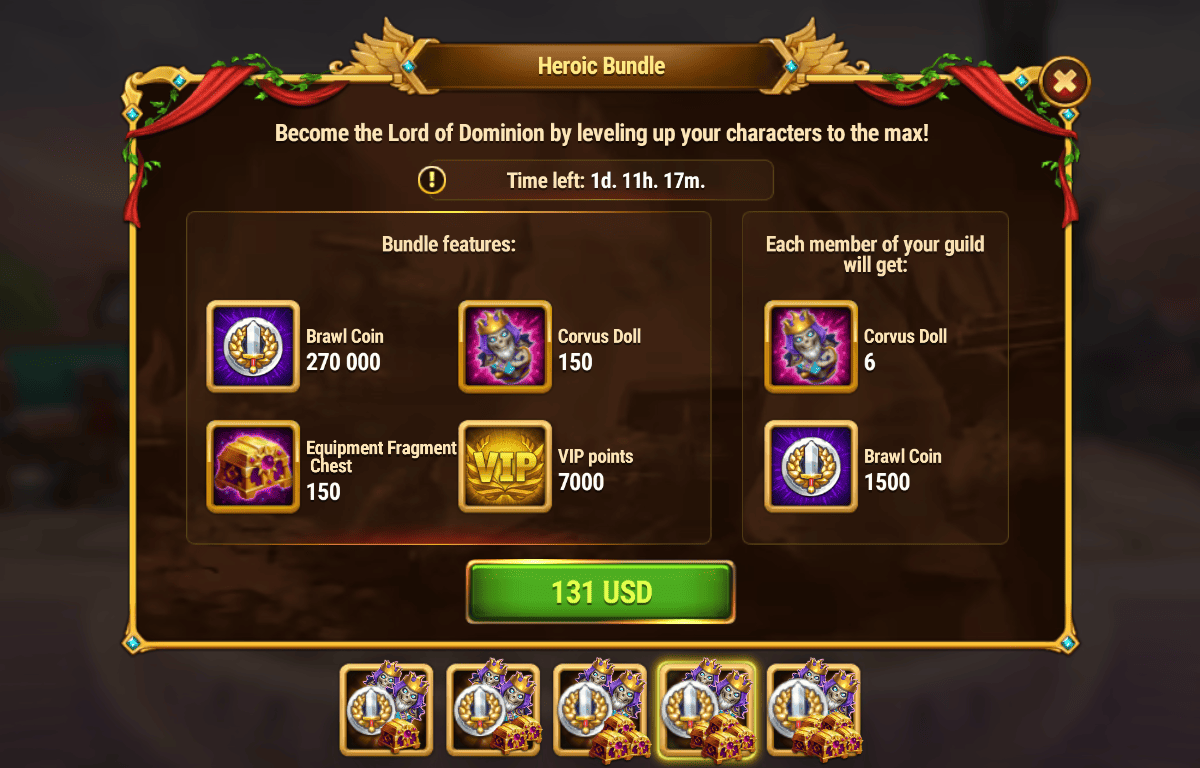 [Hero Wars Guide]Heroic Bundle(Corvus)