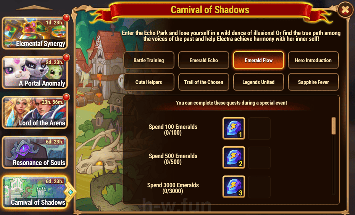 [Hero Wars Guide] Carnival of Shadows Quests