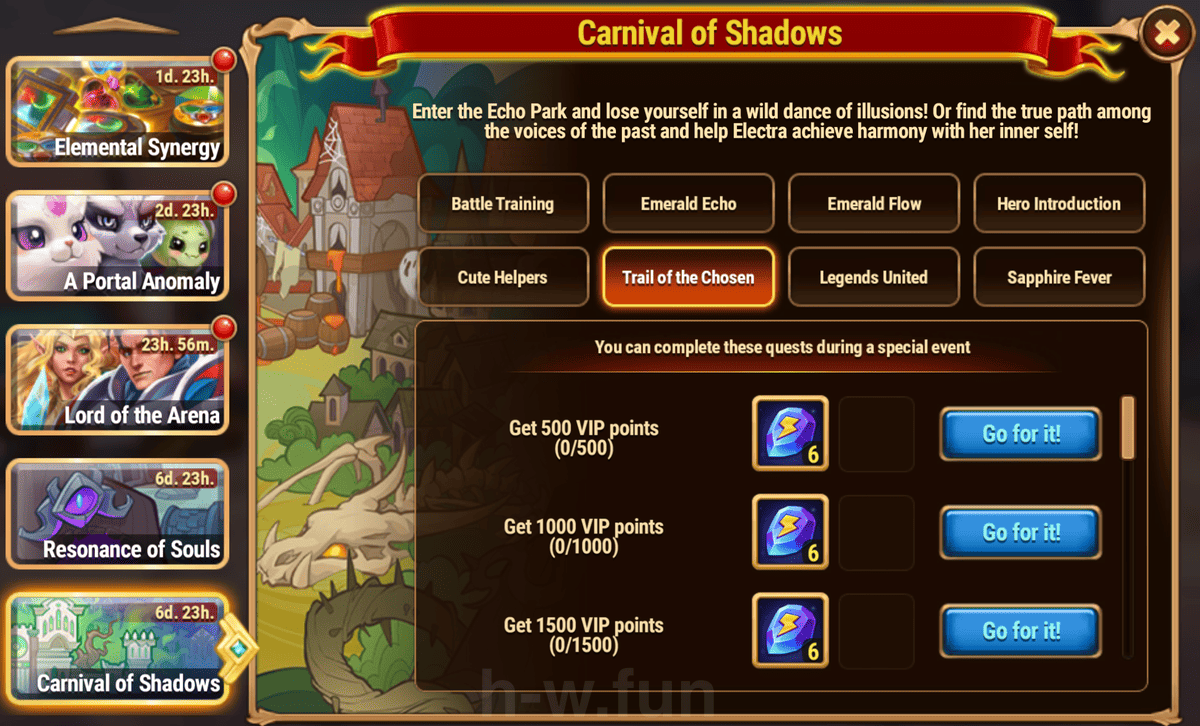 [Hero Wars Guide] Carnival of Shadows Quests