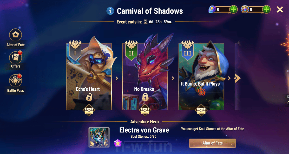 [Hero Wars Guide] Carnival of Shadows