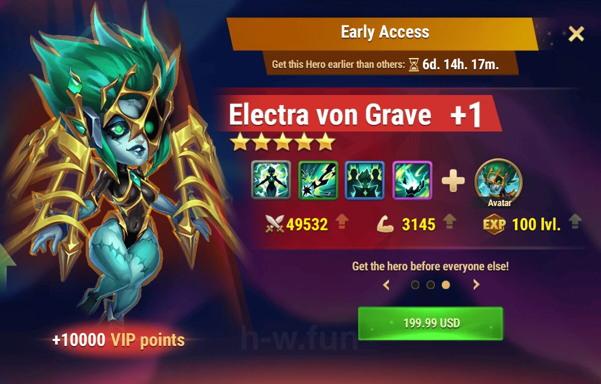 [Hero Wars Guide] Early Access (Electra Bundle)