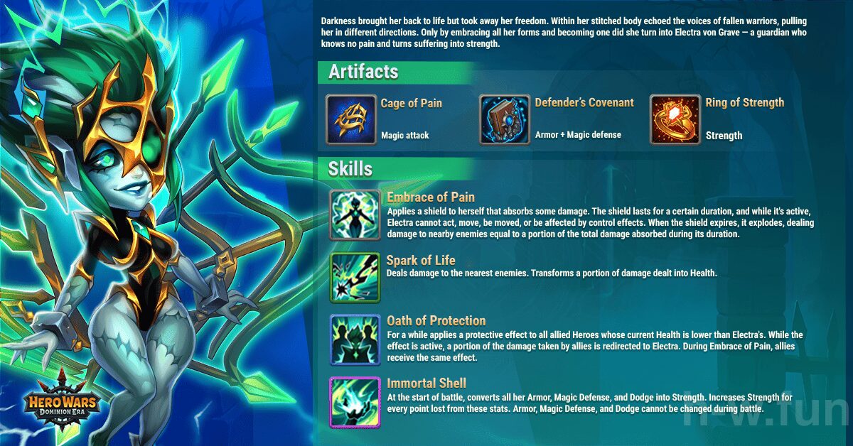 [Hero Wars Guide] Electra Stat