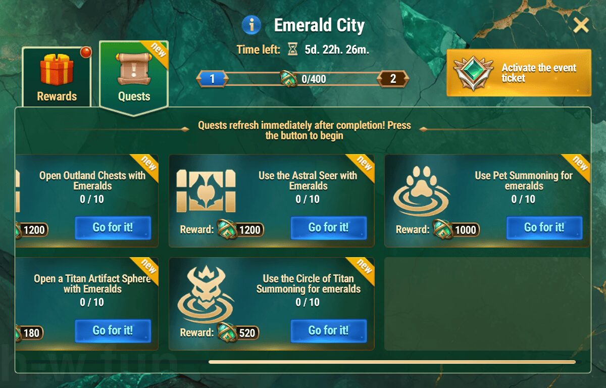 [Hero Wars Guide] Emerald City