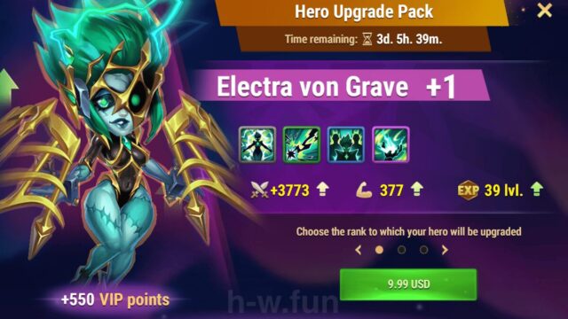 [Hero Wars Guide] Hero Upgrade Pack (Electra)