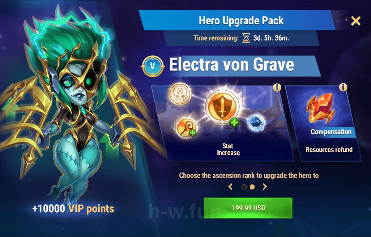 [Hero Wars Guide] Hero Upgrade Pack (Electra)