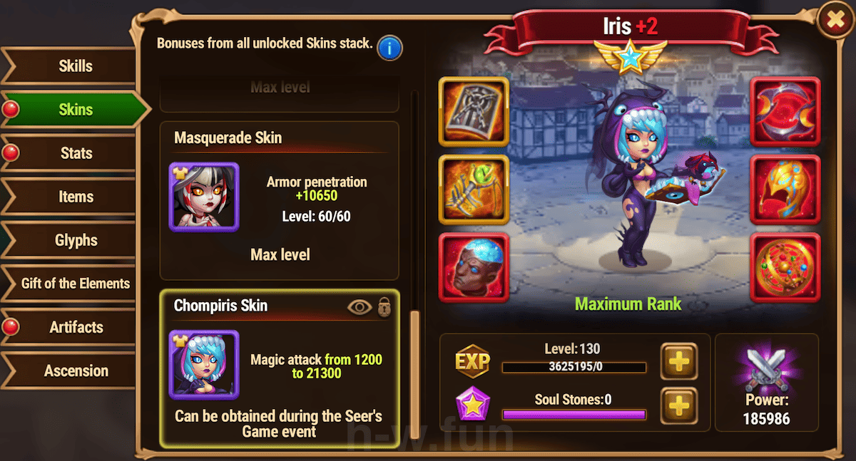 [Hero Wars Guide] Iris Chompiris Skin