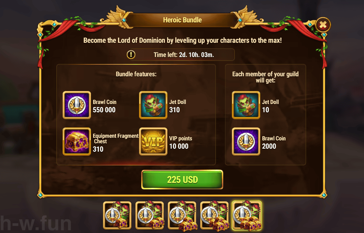 [Hero Wars Guide] Heroic Bundle (Jet Brawls)