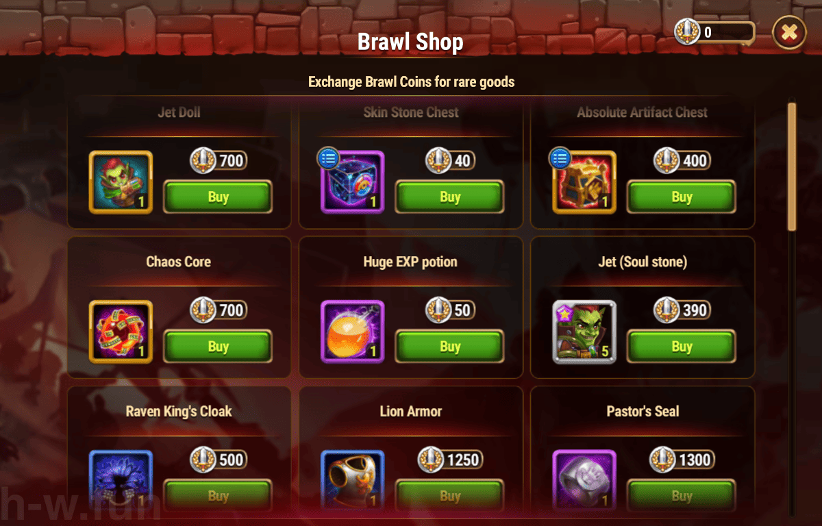 [Hero Wars Guide] Brawl Shop (Jet Brawls)