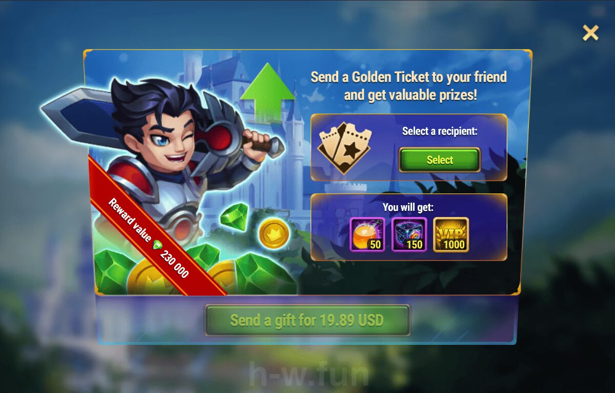 [Hero Wars Guide] Road to the Top Golden Ticket
