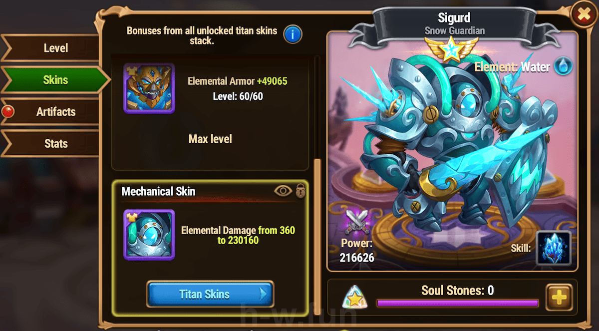 [Hero Wars Guide] Sigurd Mechanical Skin
