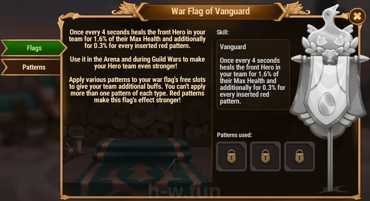 [Hero Wars Guide] War Flag of Vanguard