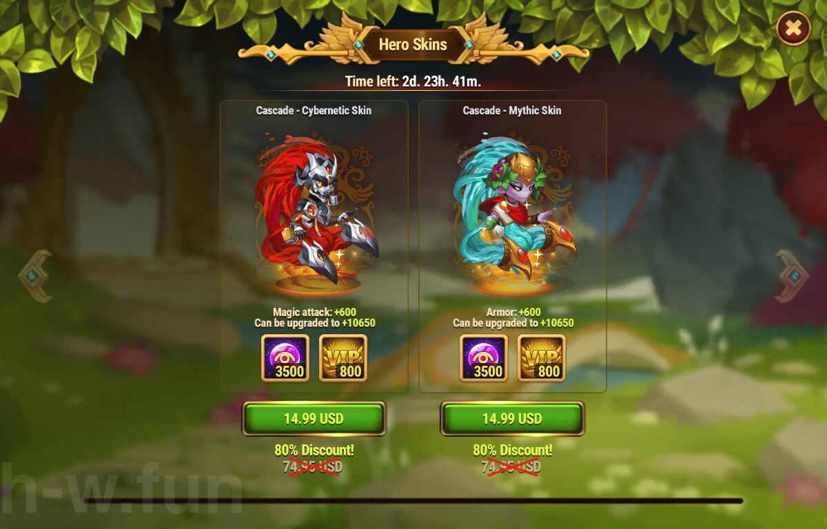 [Hero Wars Guide] Cascade Brawls_Hero Skin
