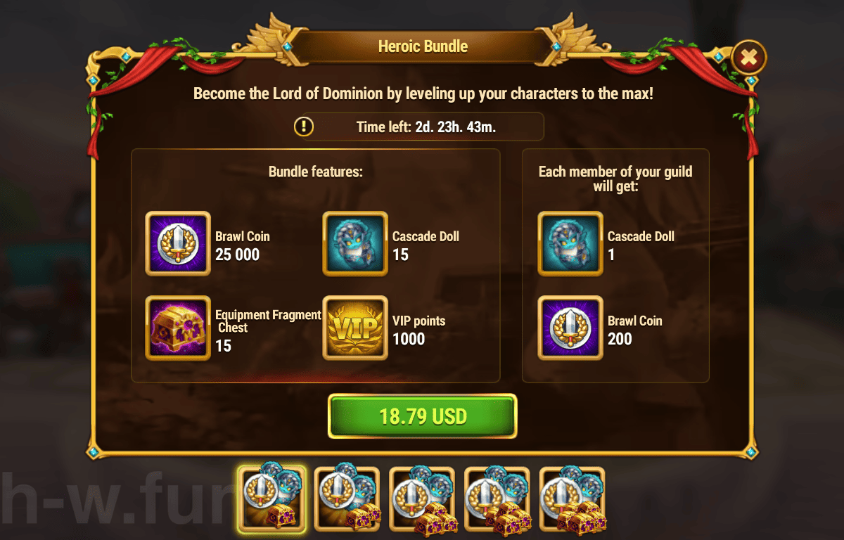 [Hero Wars Guide] Heroic Bundle(Cascade)