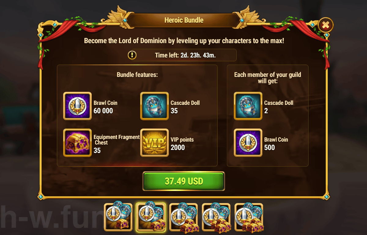 [Hero Wars Guide] Heroic Bundle(Cascade)