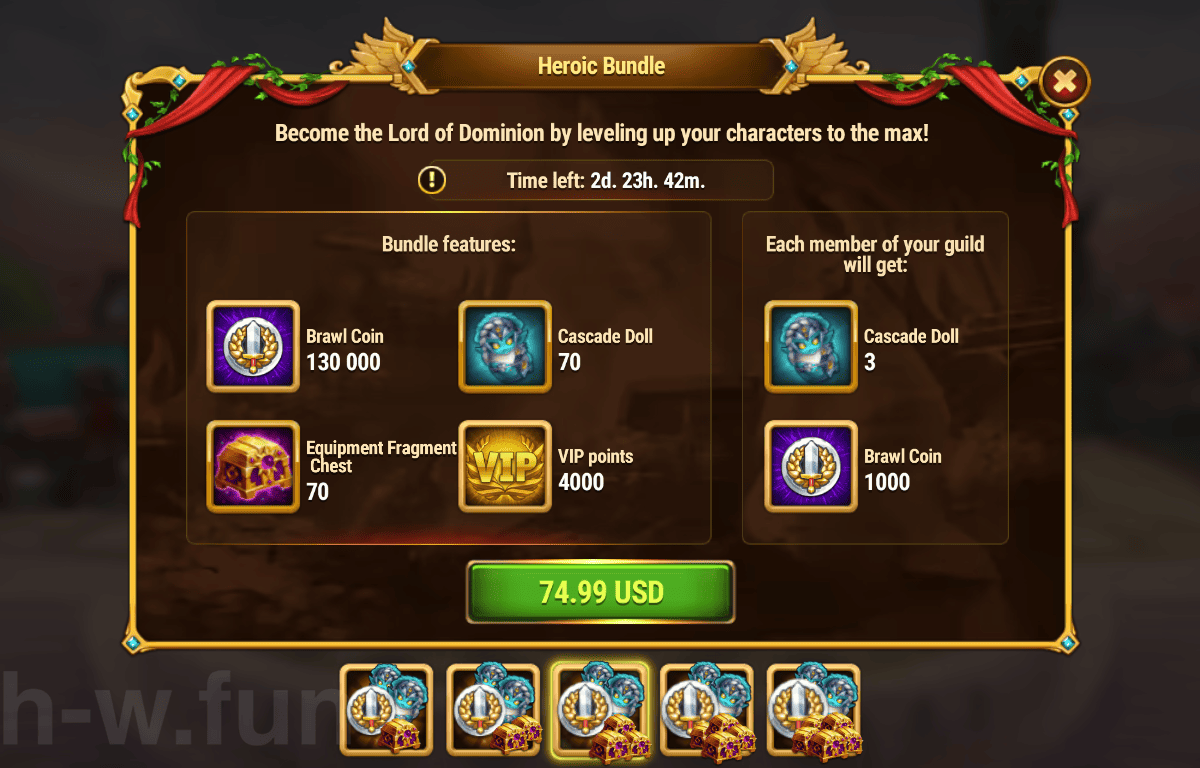 [Hero Wars Guide] Heroic Bundle(Cascade)