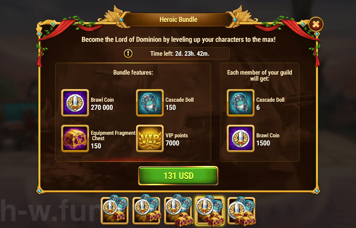 [Hero Wars Guide] Heroic Bundle(Cascade)