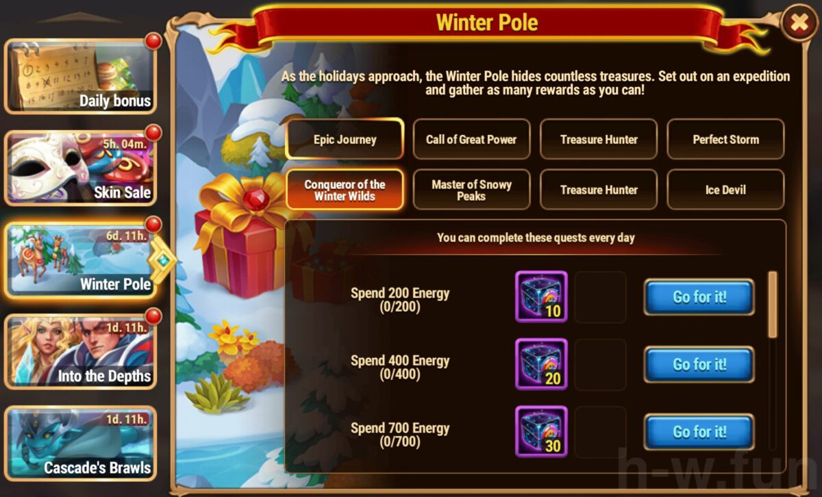 [Hero Wars Guide] Winter Pole Quest
