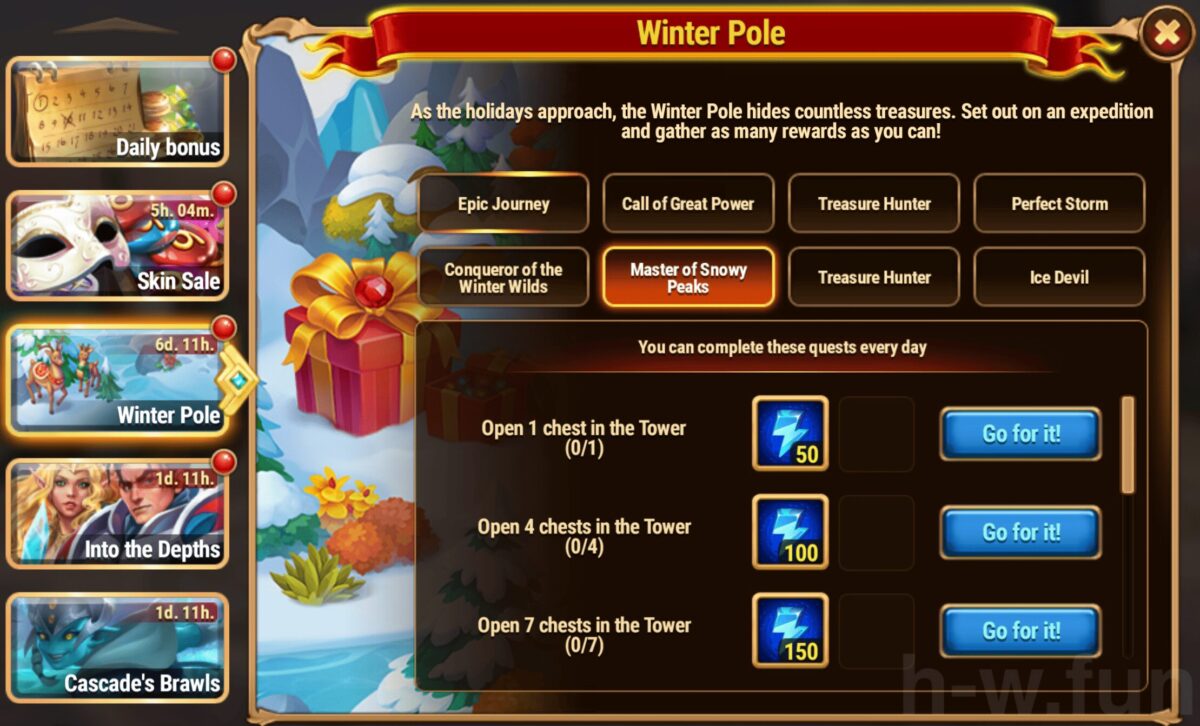 [Hero Wars Guide] Winter Pole Quest