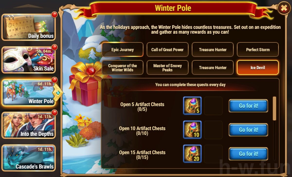 [Hero Wars Guide] Winter Pole Quest