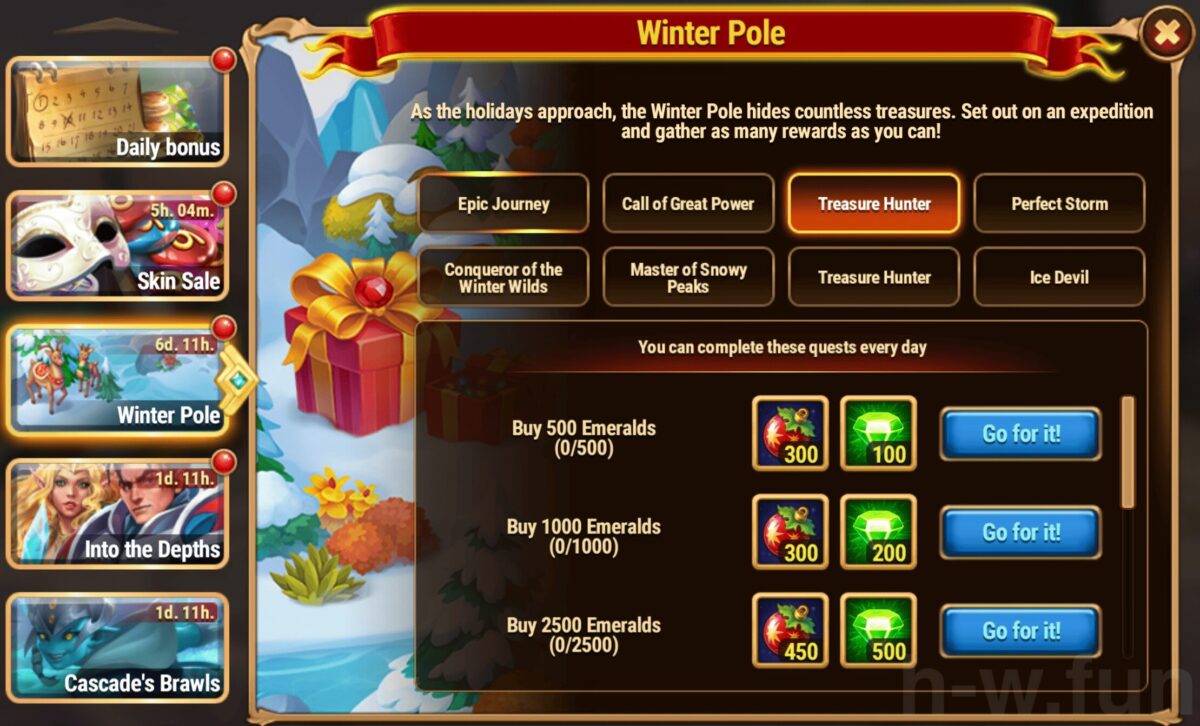 [Hero Wars Guide] Winter Pole Quest