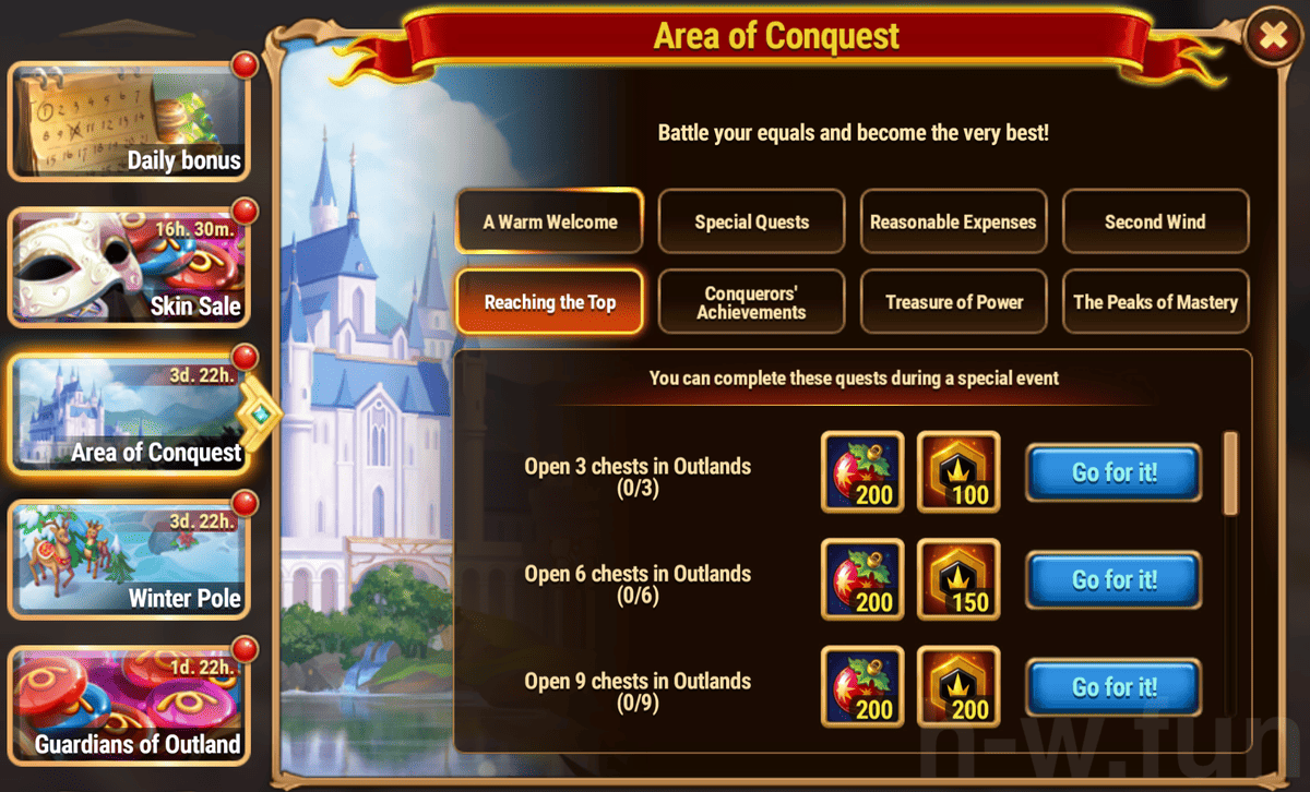 [Hero Wars Guide] Winterfest Area of Conquest Quest