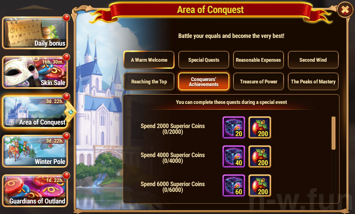 [Hero Wars Guide] Winterfest Area of Conquest Quest