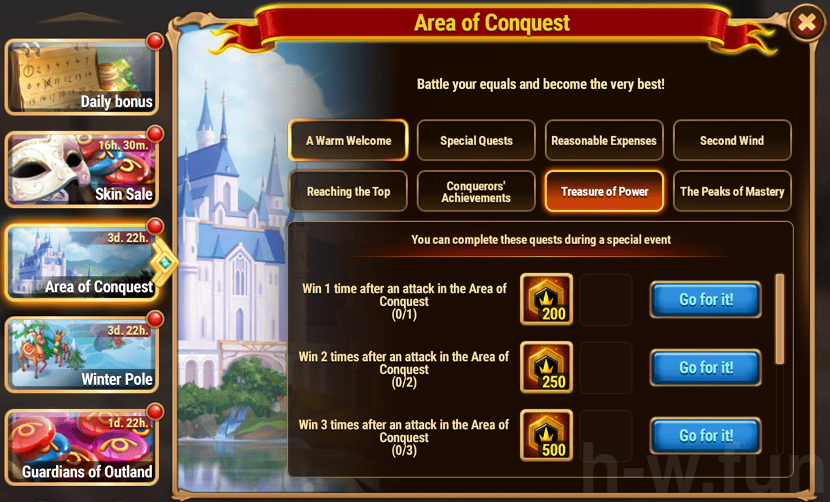 [Hero Wars Guide] Winterfest Area of Conquest Quest