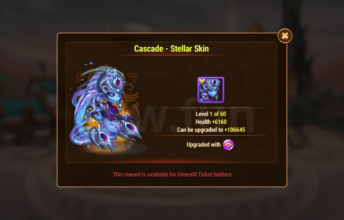 [Hero Wars Guide] Cascade Celestial Skin