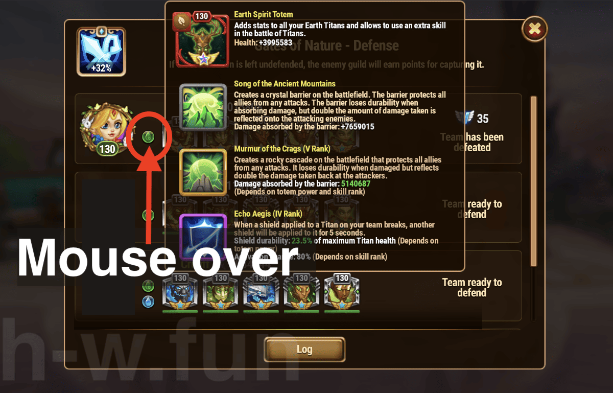 Checking Totem Fusion Skills