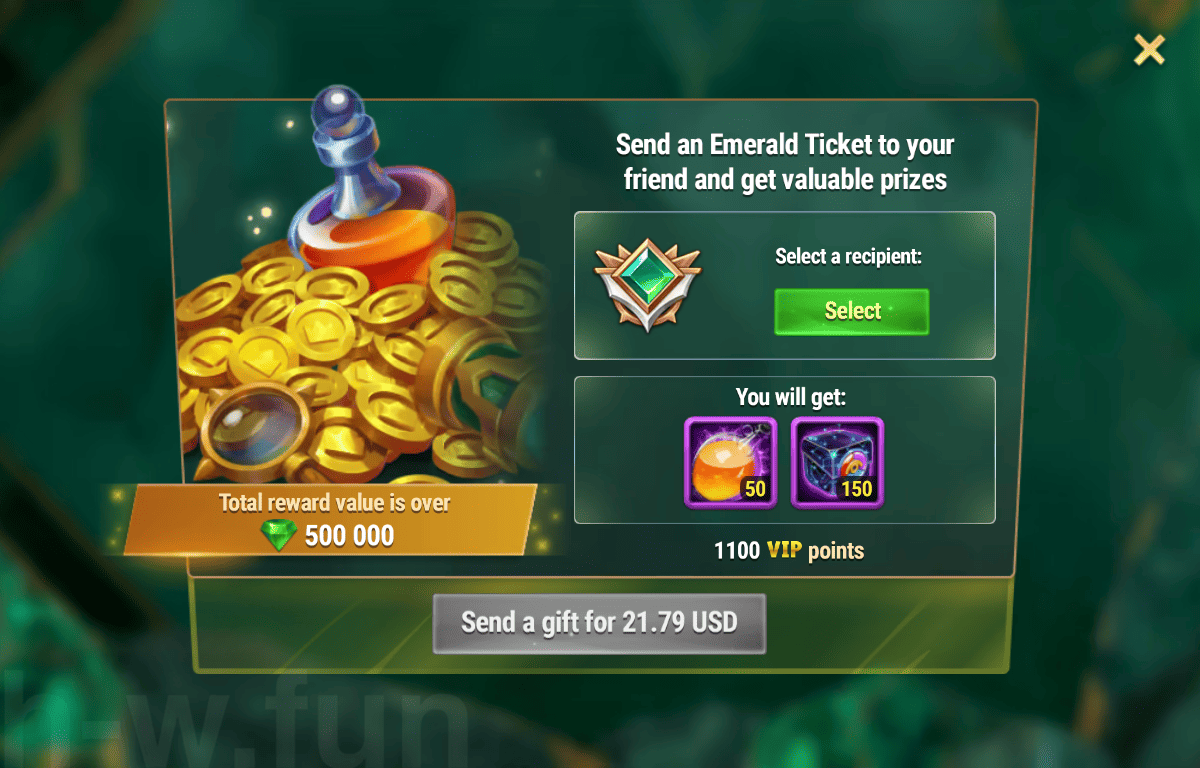 [Hero Wars Guide] Emerald City Emerald Ticket (Gift)