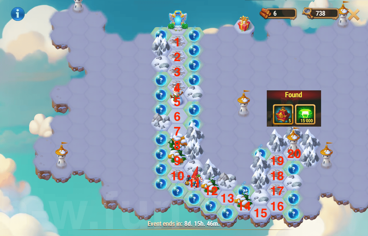 [Hero Wars Guide] Mysterious Island 19 walk