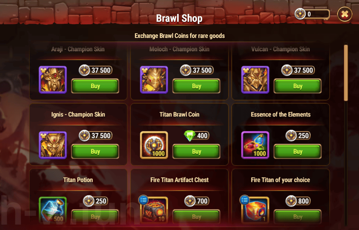 [Hero Wars Guide] Brawl Shop Ignis (Event)
