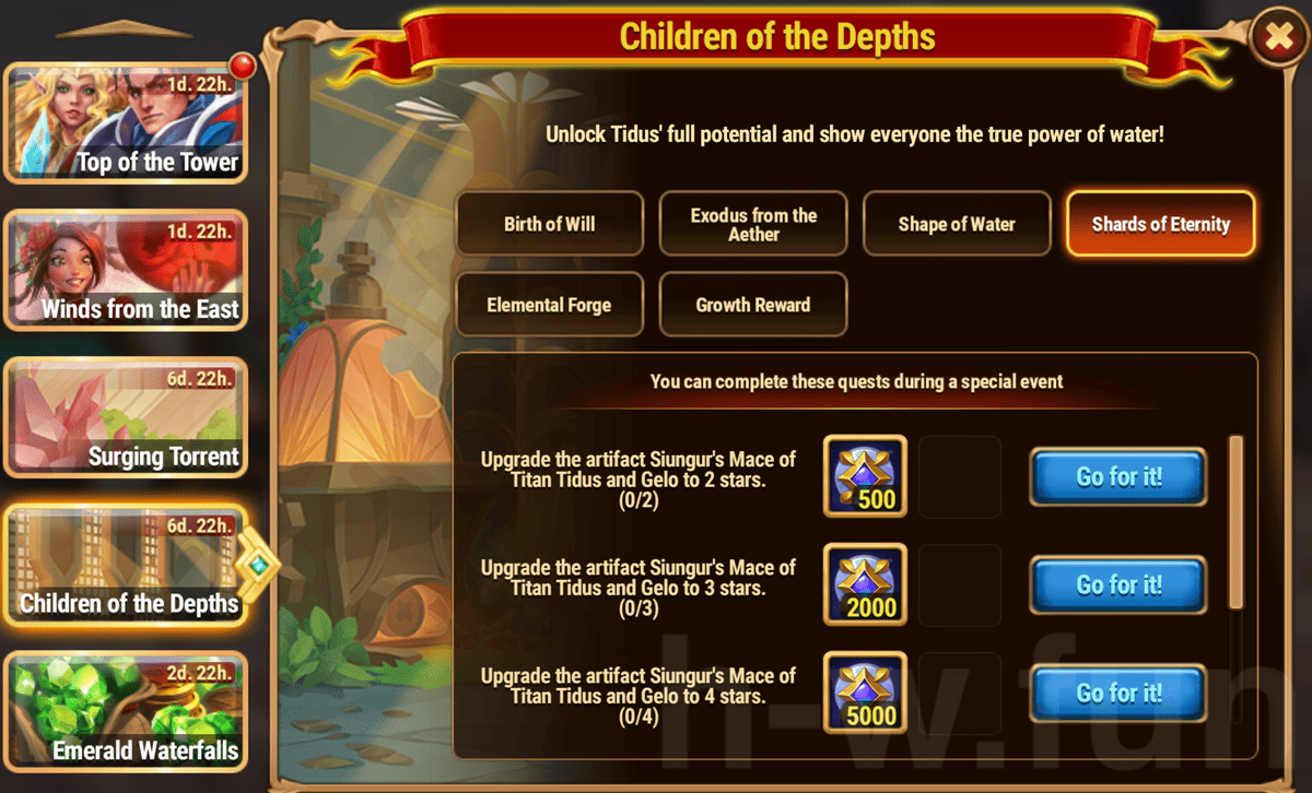 [Hero Wars Guide] Children of the Depths Quests